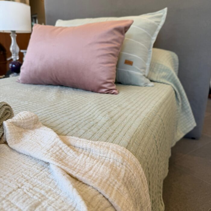 Cubre Cama 1 Plaza Bitrama Verde Malva