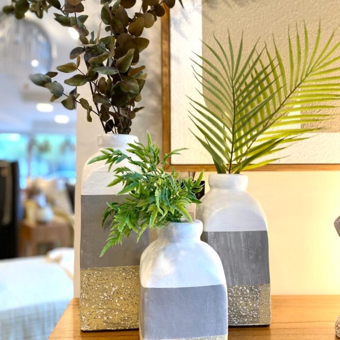 Florero tricolor Ceramica chico