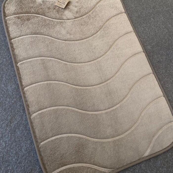 Alfombra de baño ondas vison