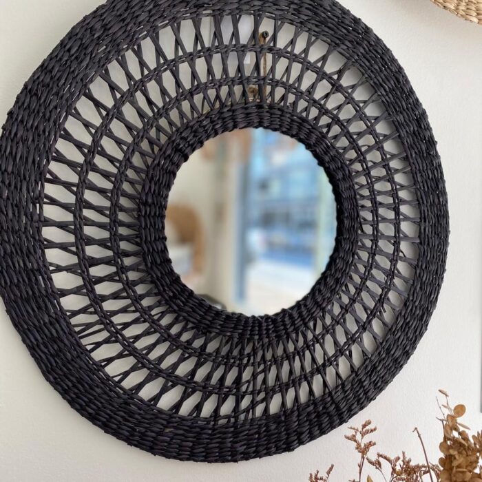 Espejo Circular Negro chico