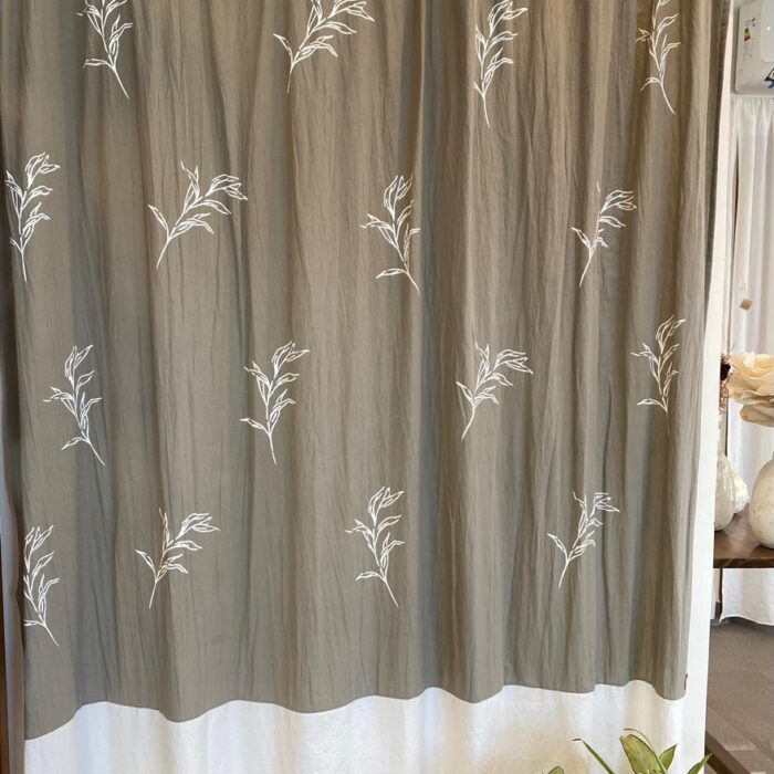 Cortina de baño estampada