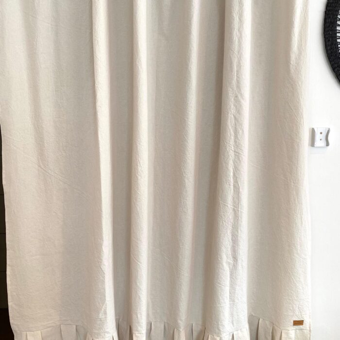 Cortina de Baño Vuelos Crudo