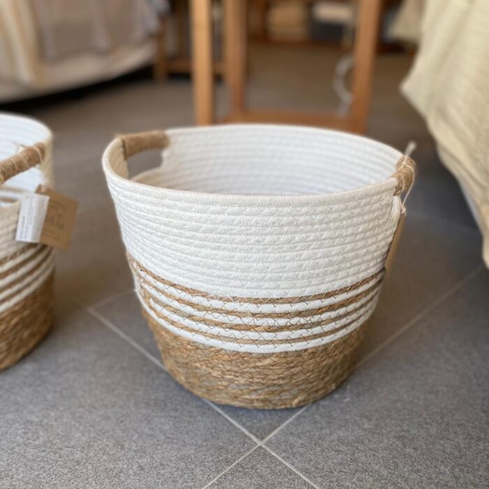 Cesto Grass Cotton Blanco