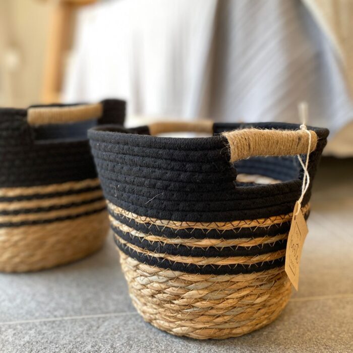 Cesto Grass Cotton Negro